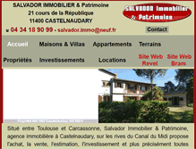 Tablet Screenshot of castelnaudary-immobilier.com